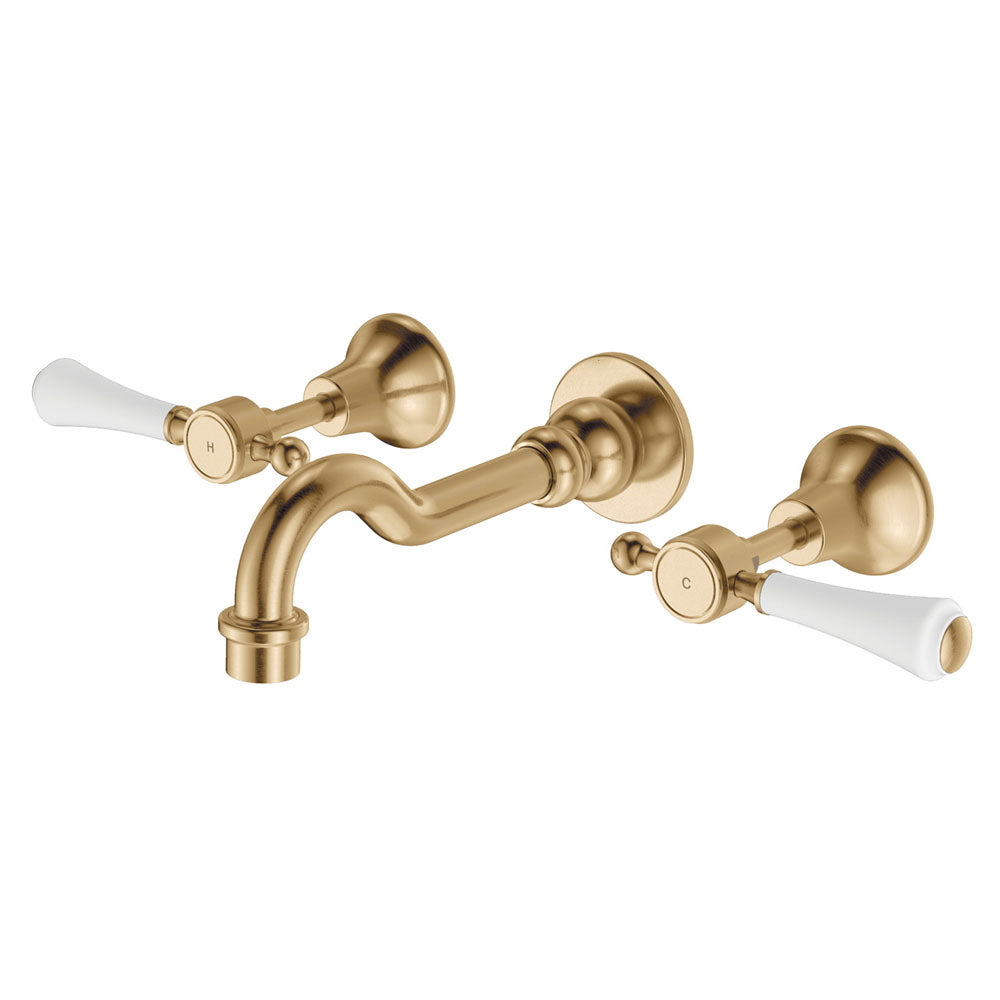 Lillian Lever Basin/Bath Wall Set