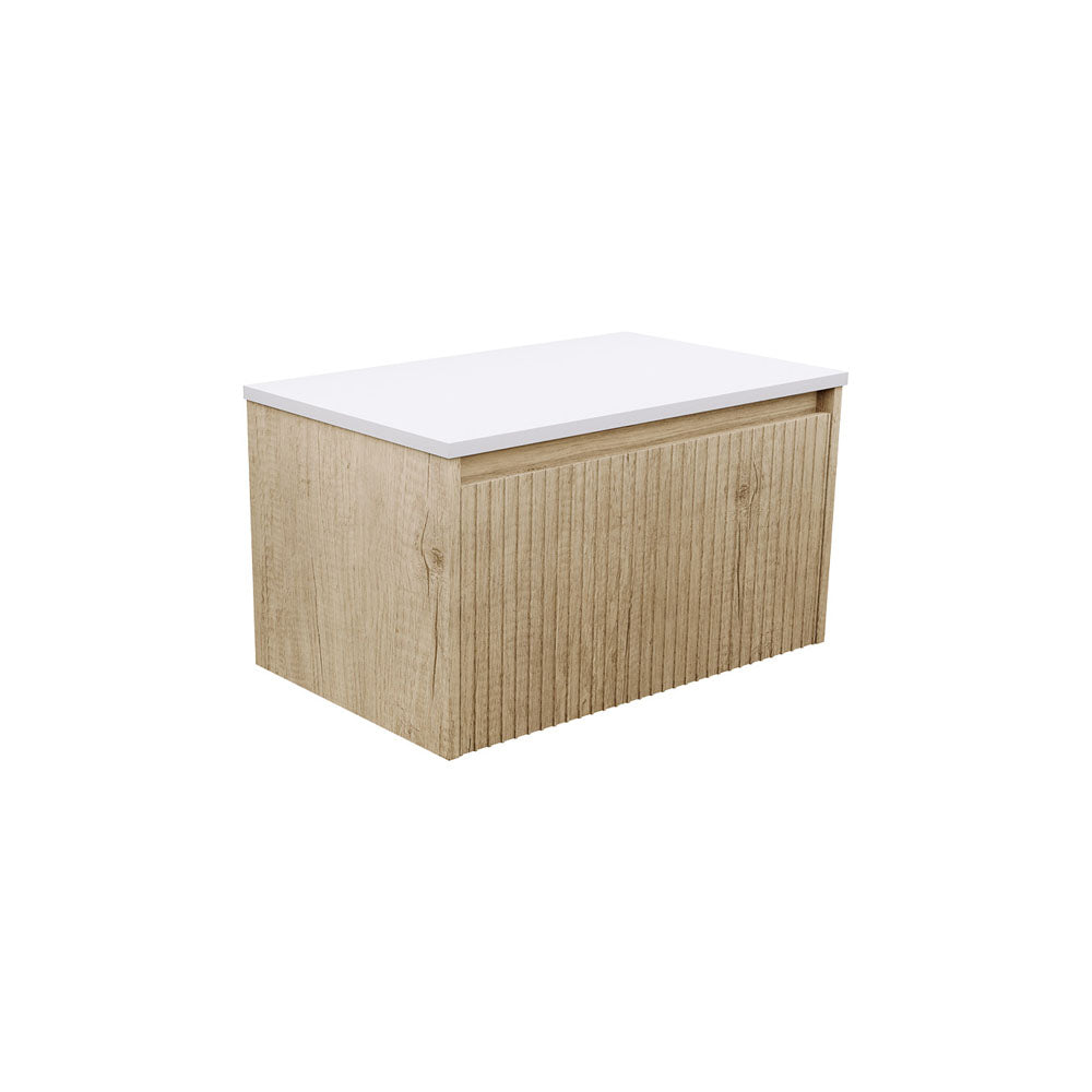 Alina Fluted Satin White 1200 Wall-Hung Cabinet
