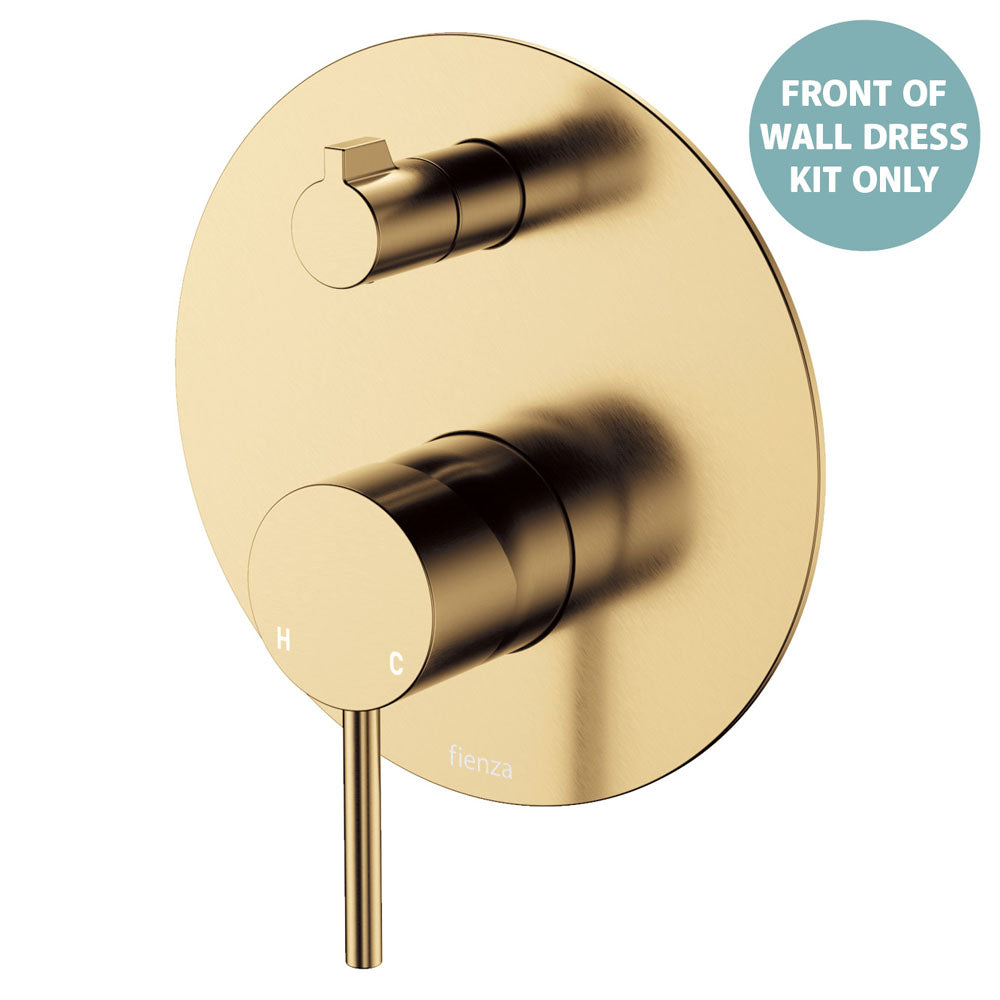 Kaya Wall Diverter Mixer Dress Kit, Large Round Plate