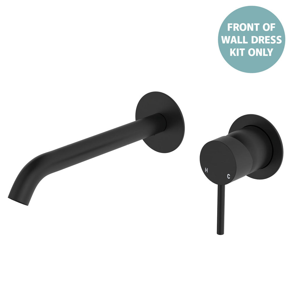 Kaya Basin/Bath Wall Mixer Dress Kit, Round Plates, 200mm Outlet