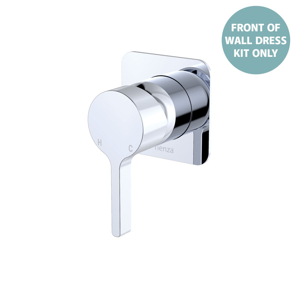 Sansa Wall Mixer Dress Kit, Square Plate, Chrome