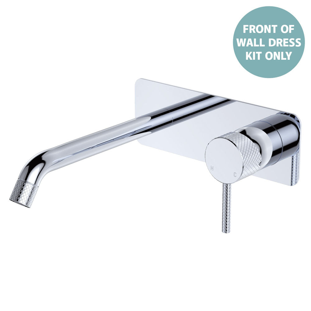 Axle Wall Basin/Bath Mixer Dress Kit, Rectangular Plate