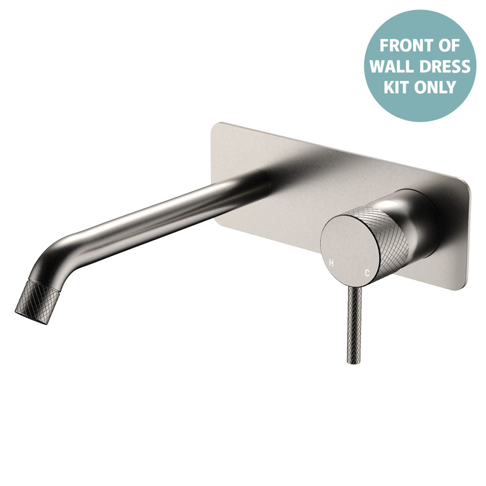 Axle Wall Basin/Bath Mixer Dress Kit, Rectangular Plate