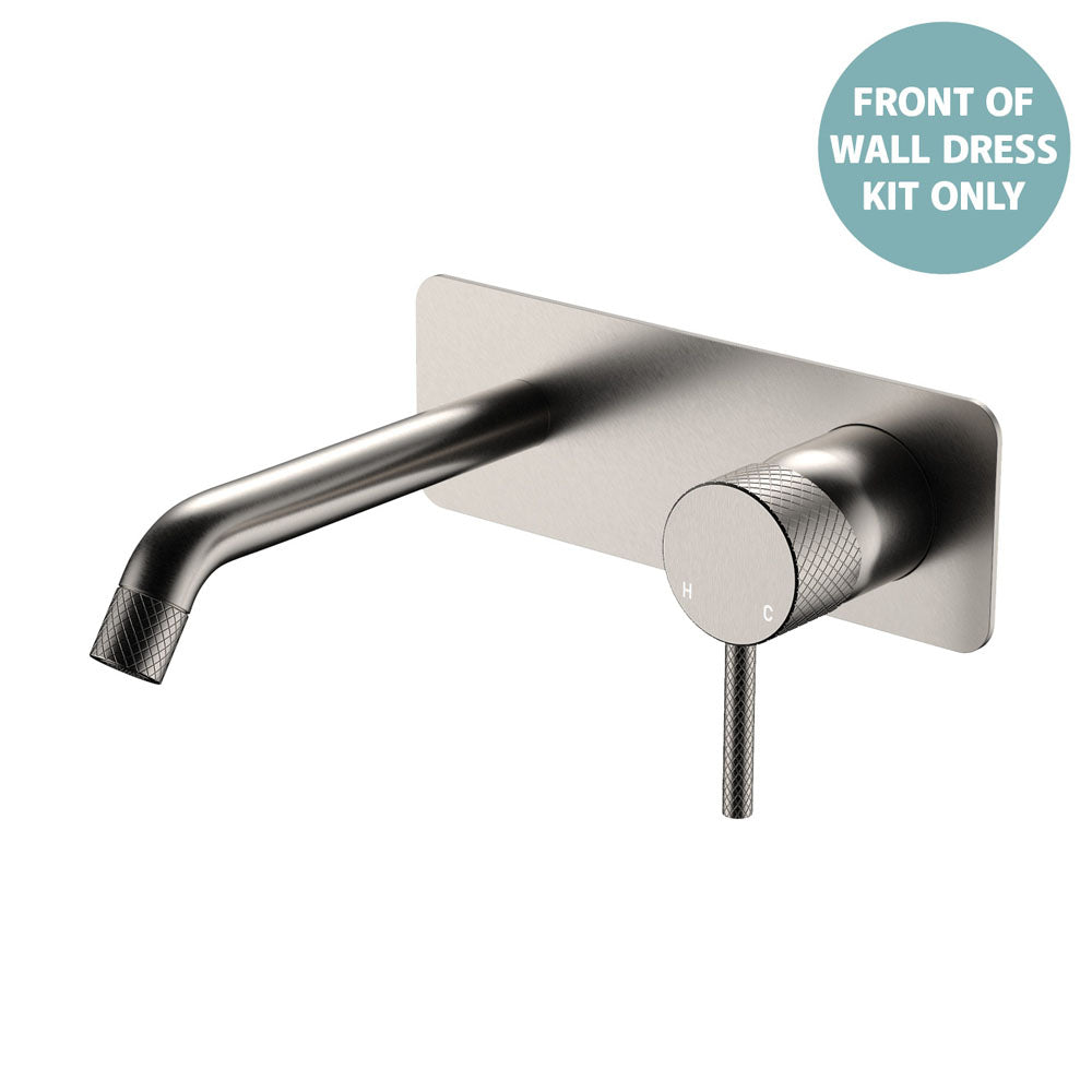 Axle Wall Basin/Bath Mixer Dress Kit, Rectangular Plate