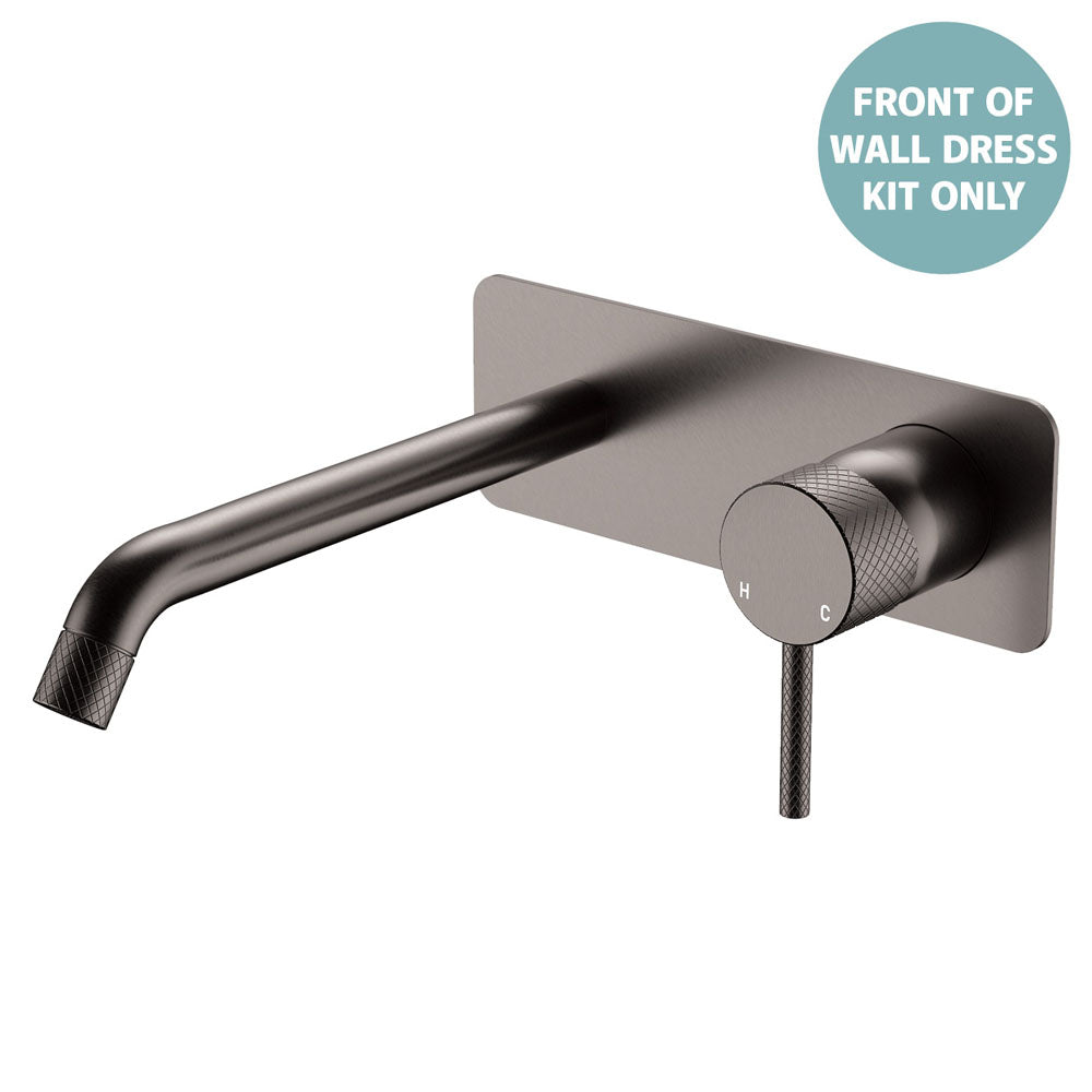 Axle Wall Basin/Bath Mixer Dress Kit, Rectangular Plate