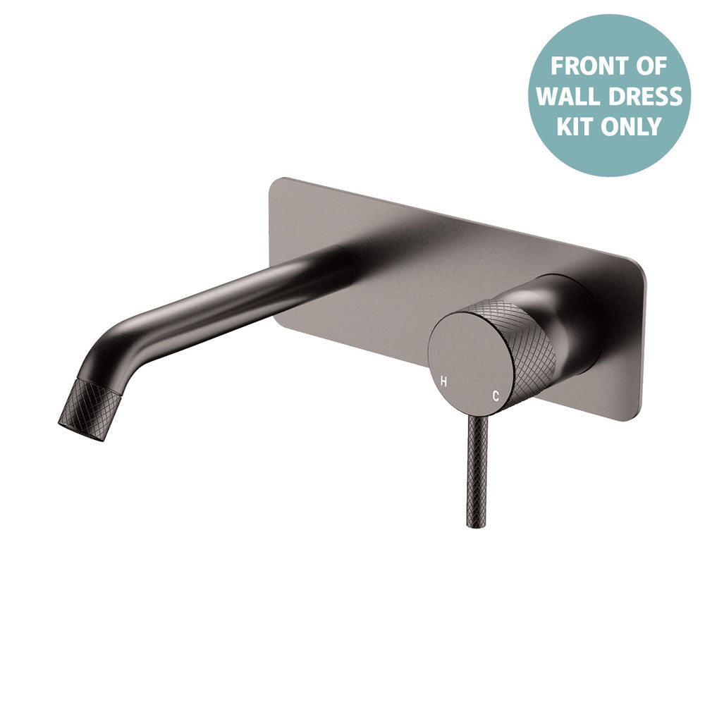 Axle Wall Basin/Bath Mixer Dress Kit, Rectangular Plate