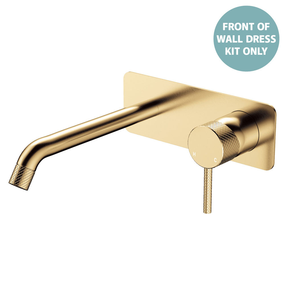 Axle Wall Basin/Bath Mixer Dress Kit, Rectangular Plate