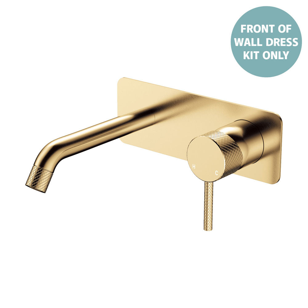 Axle Wall Basin/Bath Mixer Dress Kit, Rectangular Plate