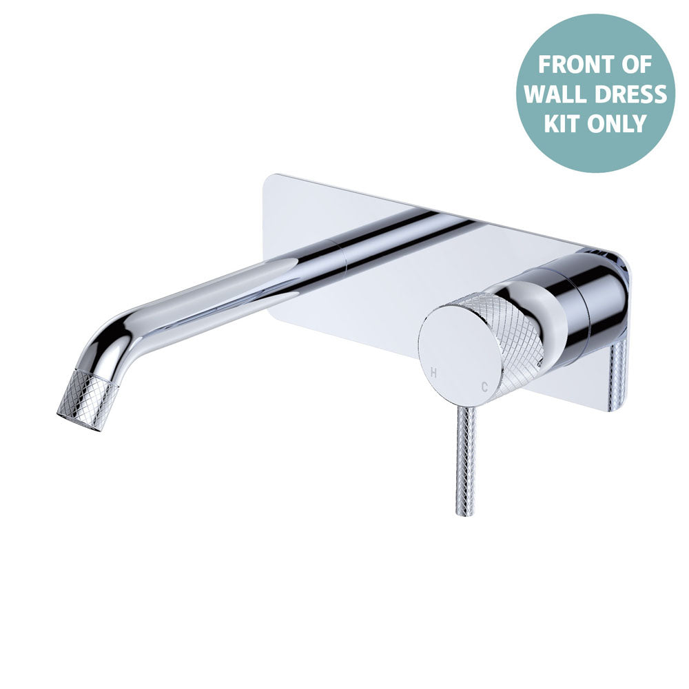 Axle Wall Basin/Bath Mixer Dress Kit, Rectangular Plate