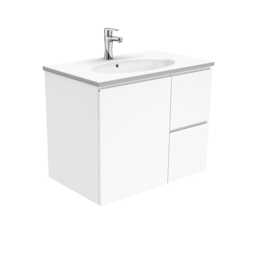 Rotondo Fingerpull Vanity - Left Drawer