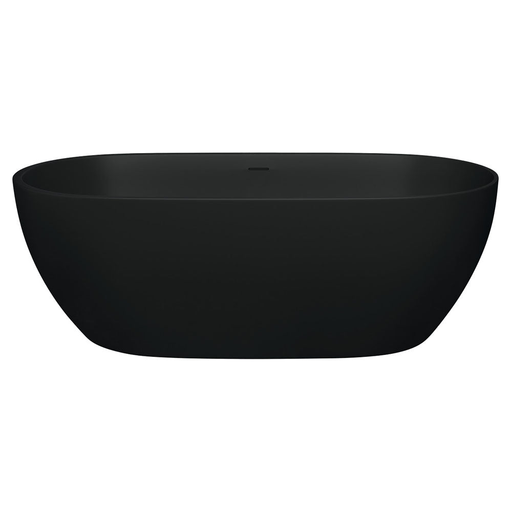 Luciana Solid Surface Bath, Matte Black