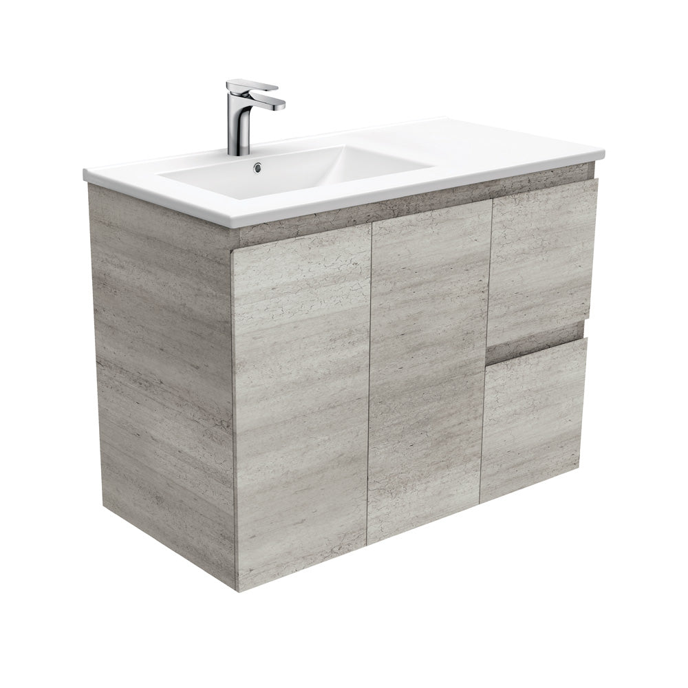 Dolce Edge Vanity - Left Basin