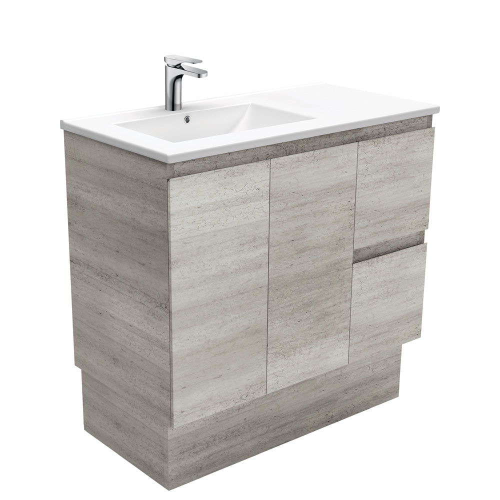 Dolce Edge Vanity - Left Basin