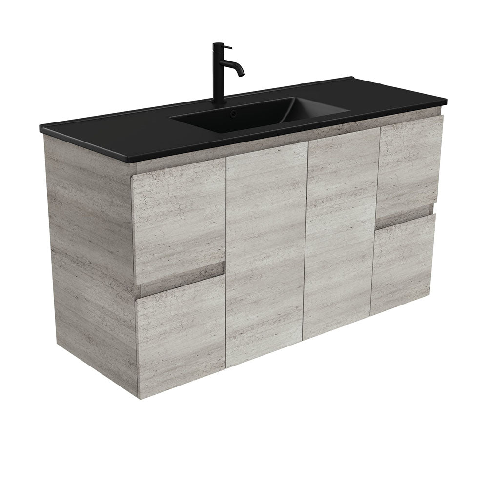 Dolce Matte Black Edge Vanity