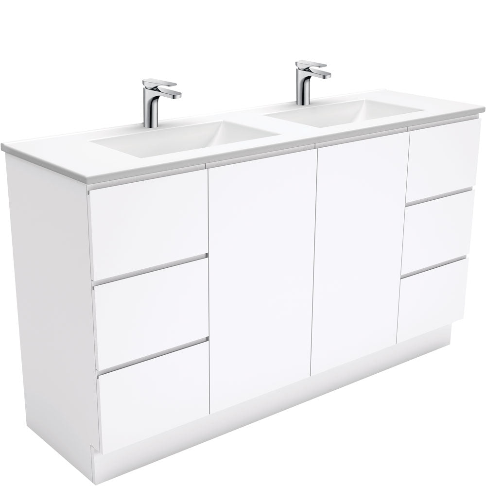 Vanessa Fingerpull 1500 Double Bowl Vanity