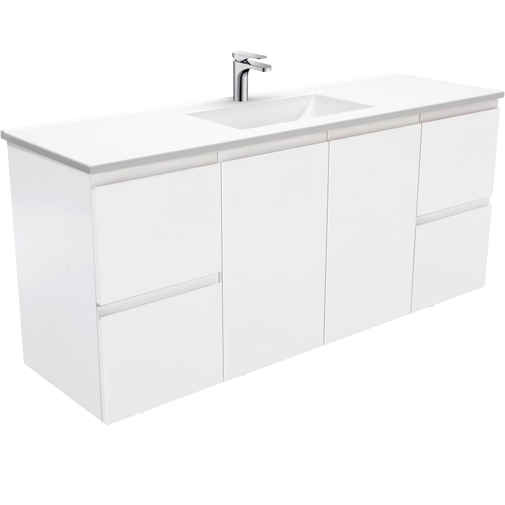 Vanessa Fingerpull 1500 Double Bowl Vanity
