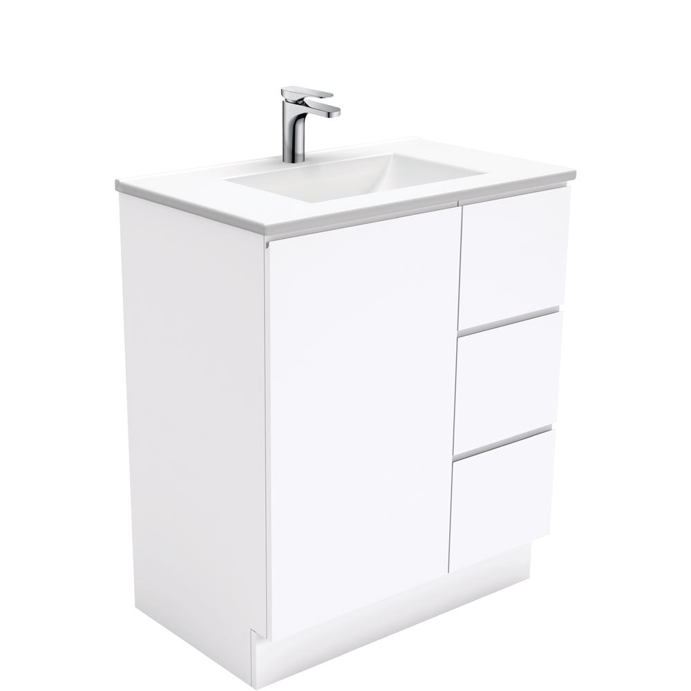 Vanessa Fingerpull Vanity - Left Drawers