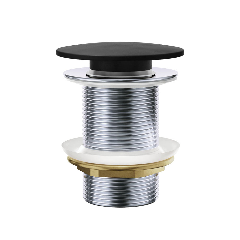 Pop-Up 32mm Non-Overflow Basin Waste, Matte Black Solid Surface Cap