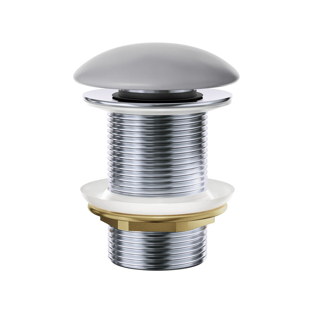 Pop-Up 32mm Non-Overflow Basin Waste, Matte Light Grey Ceramic Cap