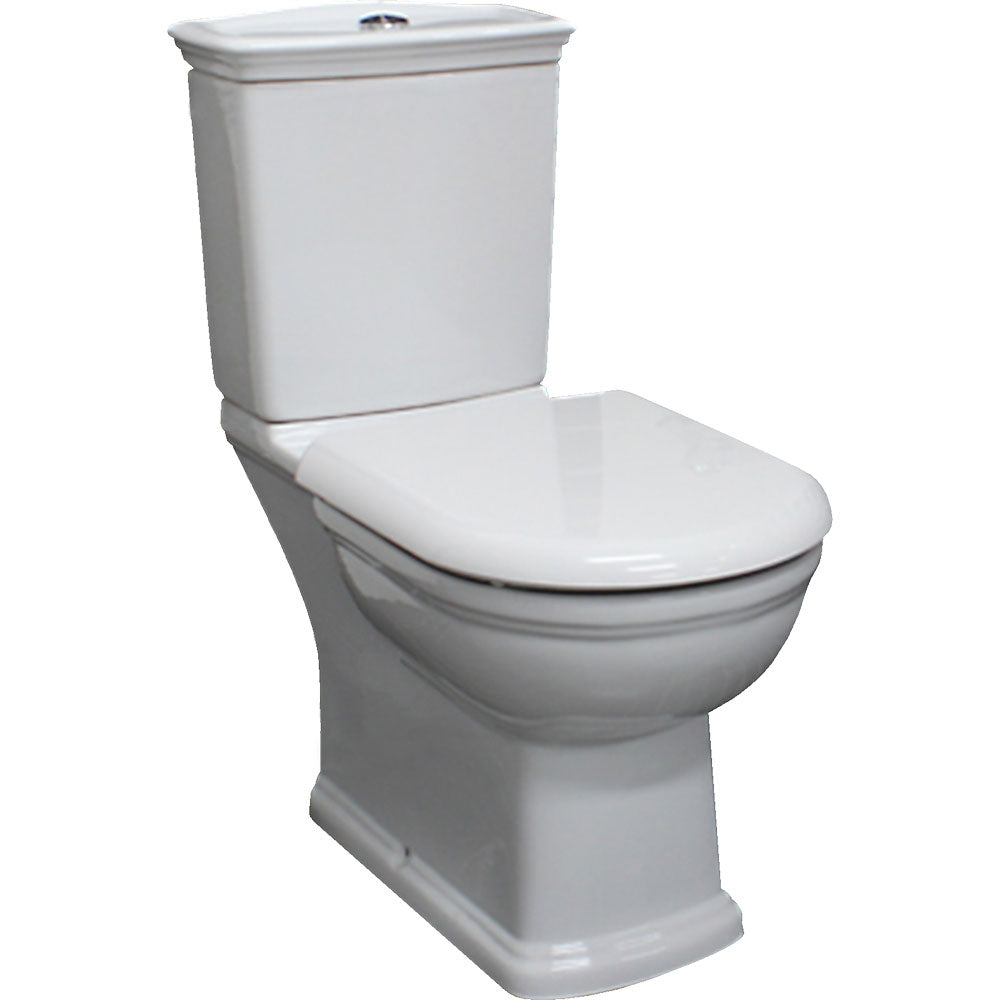 RAK Washington White Close-Coupled Toilet Suite, Alpine White with P-Trap