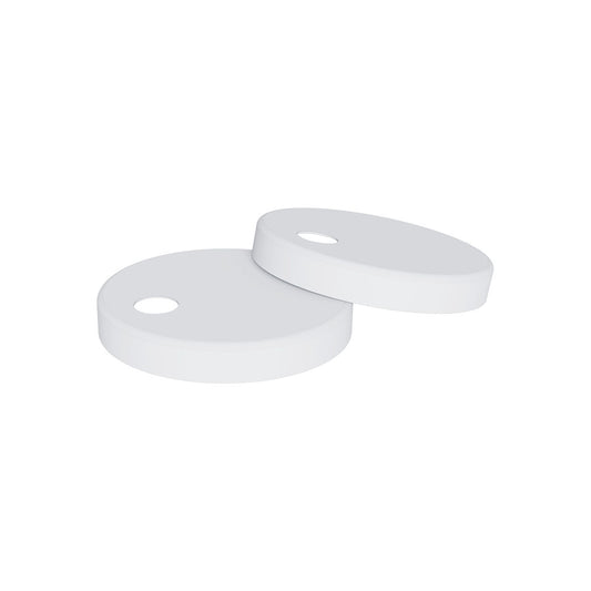 Matte White Seat Hinge Covers for Standard Seats