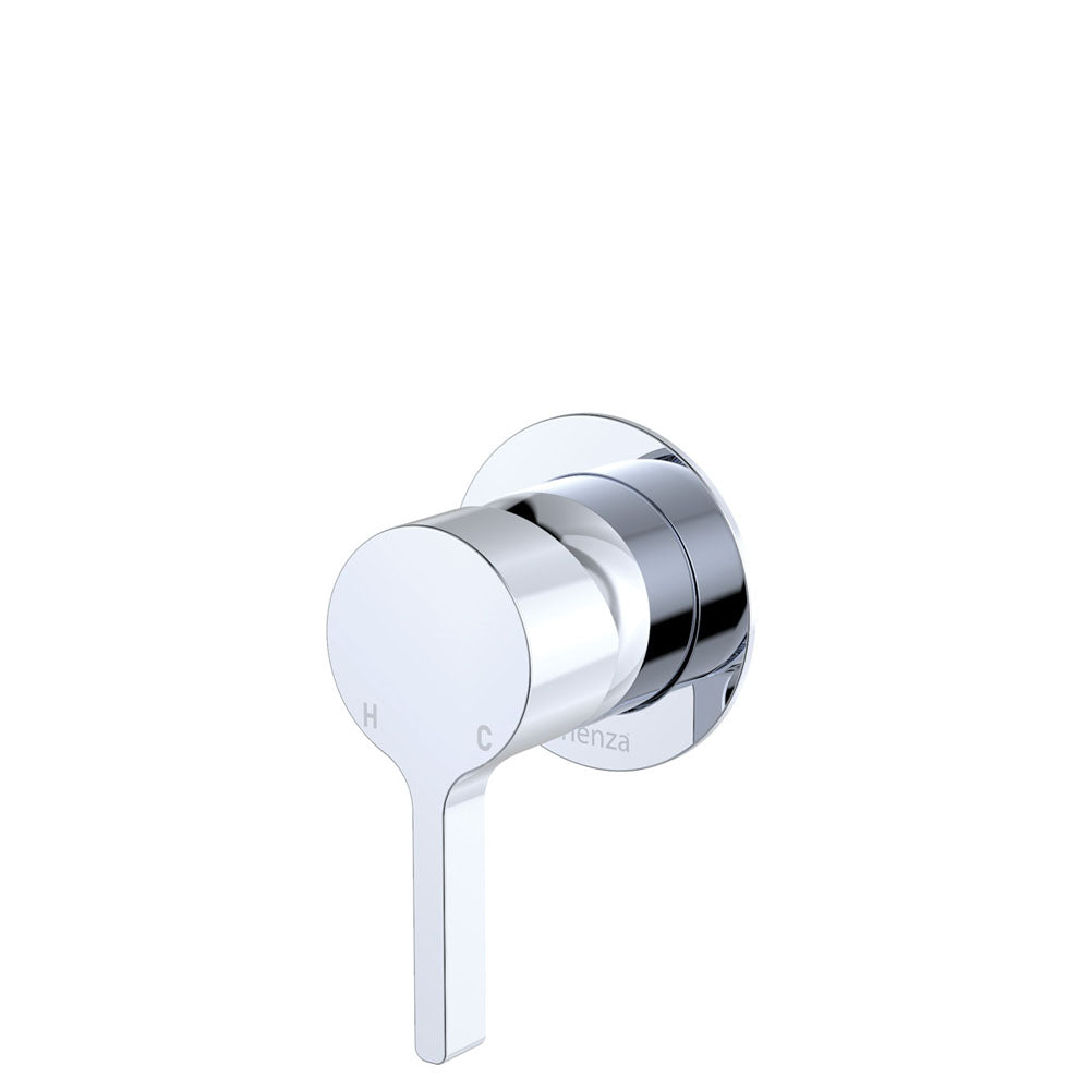 Sansa Wall Mixer, Small Round Plate, Chrome