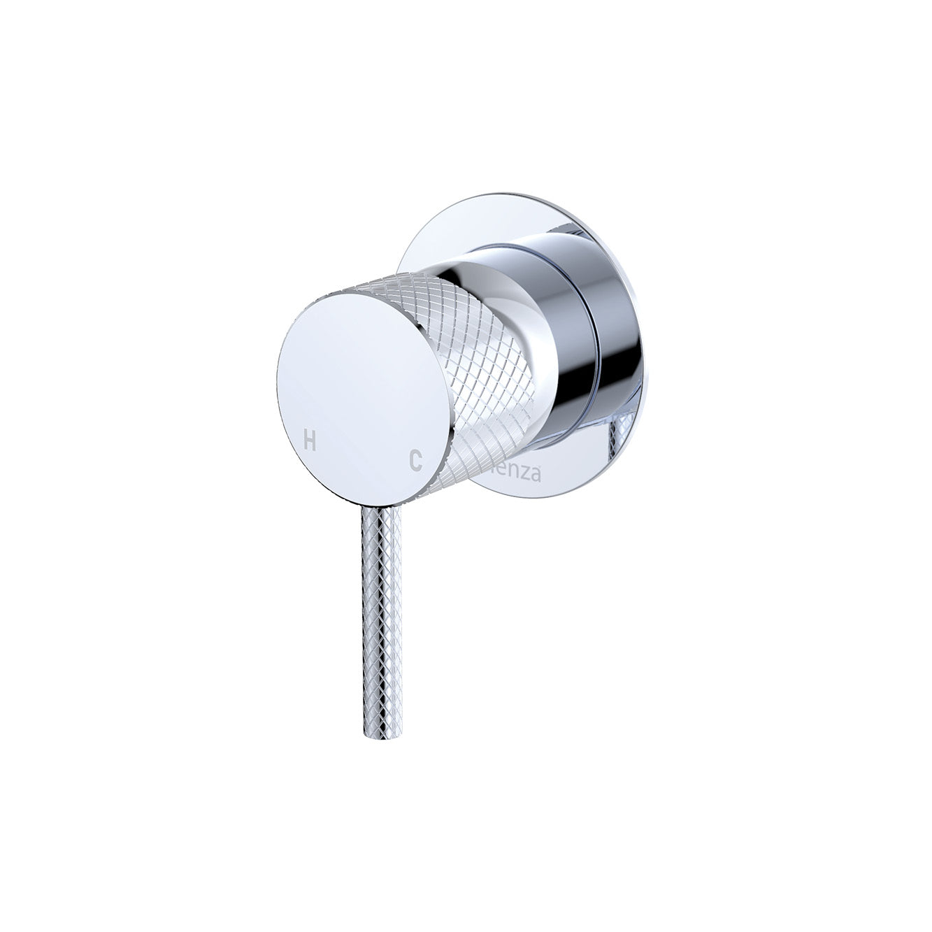 Axle Wall Mixer, Small Round Plate