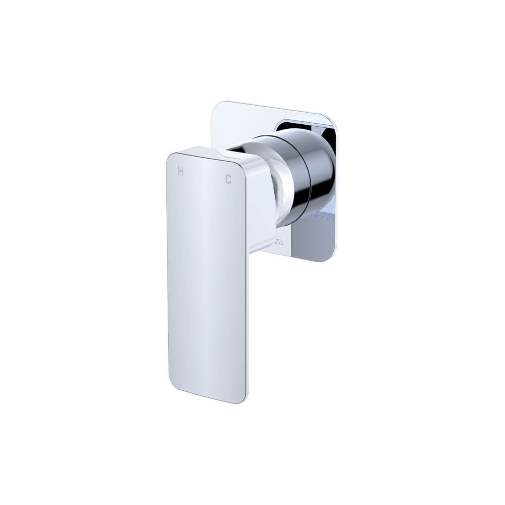 Tono Wall Mixer, Square Plate, Chrome