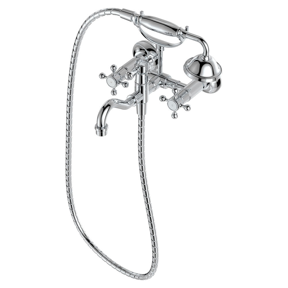 Lillian Exposed Bath Tap Set with Hand Shower