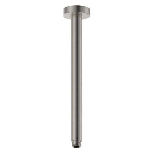 Round Shower Dropper, 300mm, Brushed Nickel