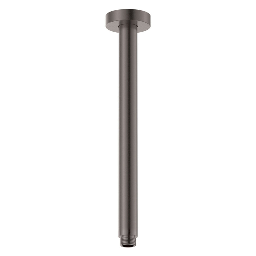 Round Shower Dropper, 300mm, Gun Metal
