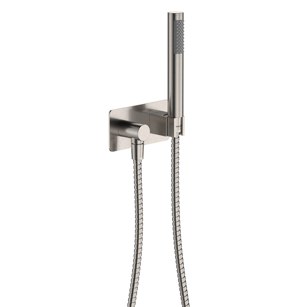 Hustle Hand Shower, Rectangular Plate, Matte Black