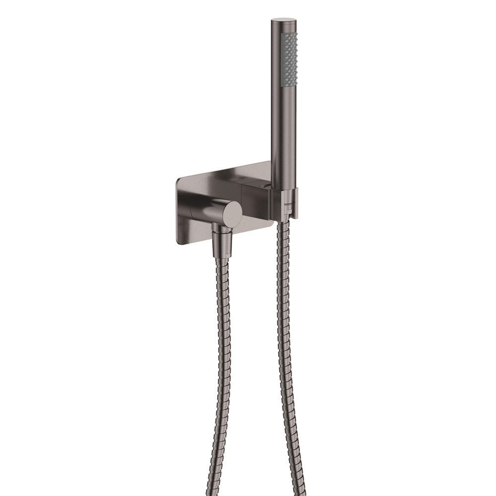 Isabella Hand Shower, Rectangular Plate, Brushed Nickel