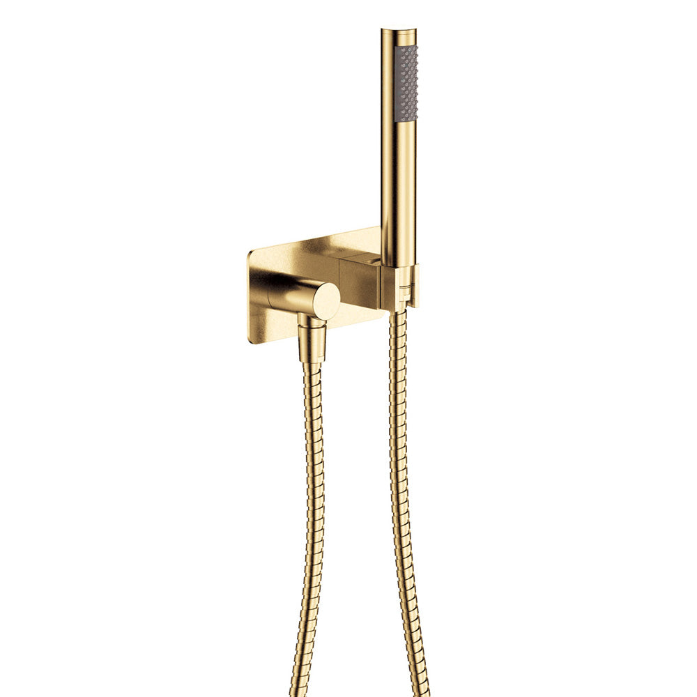 Isabella Hand Shower, Rectangular Plate, Brushed Nickel