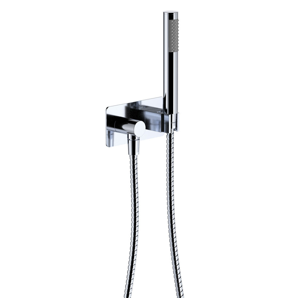 Isabella Hand Shower, Rectangular Plate, Brushed Nickel