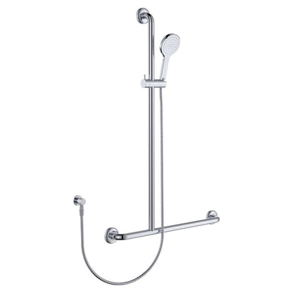 Luciana Care Inverted T Rail Shower, Left-Hand