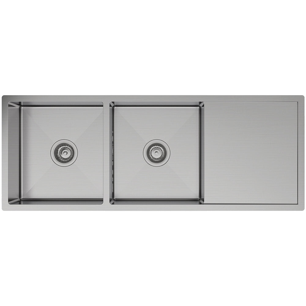 Hana 29L/29L Double Kitchen Sink with Drainer