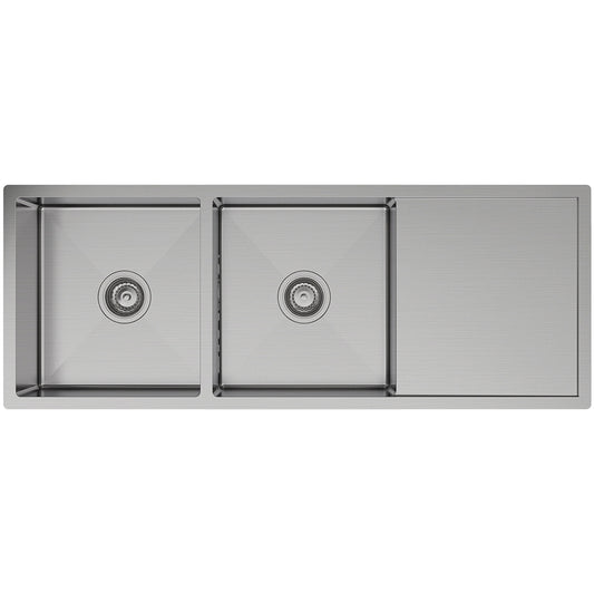 Hana 29L/29L Double Kitchen Sink with Drainer