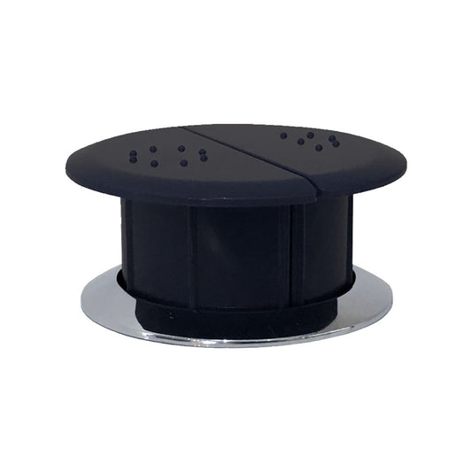 Raised Care Black Flush Buttons
