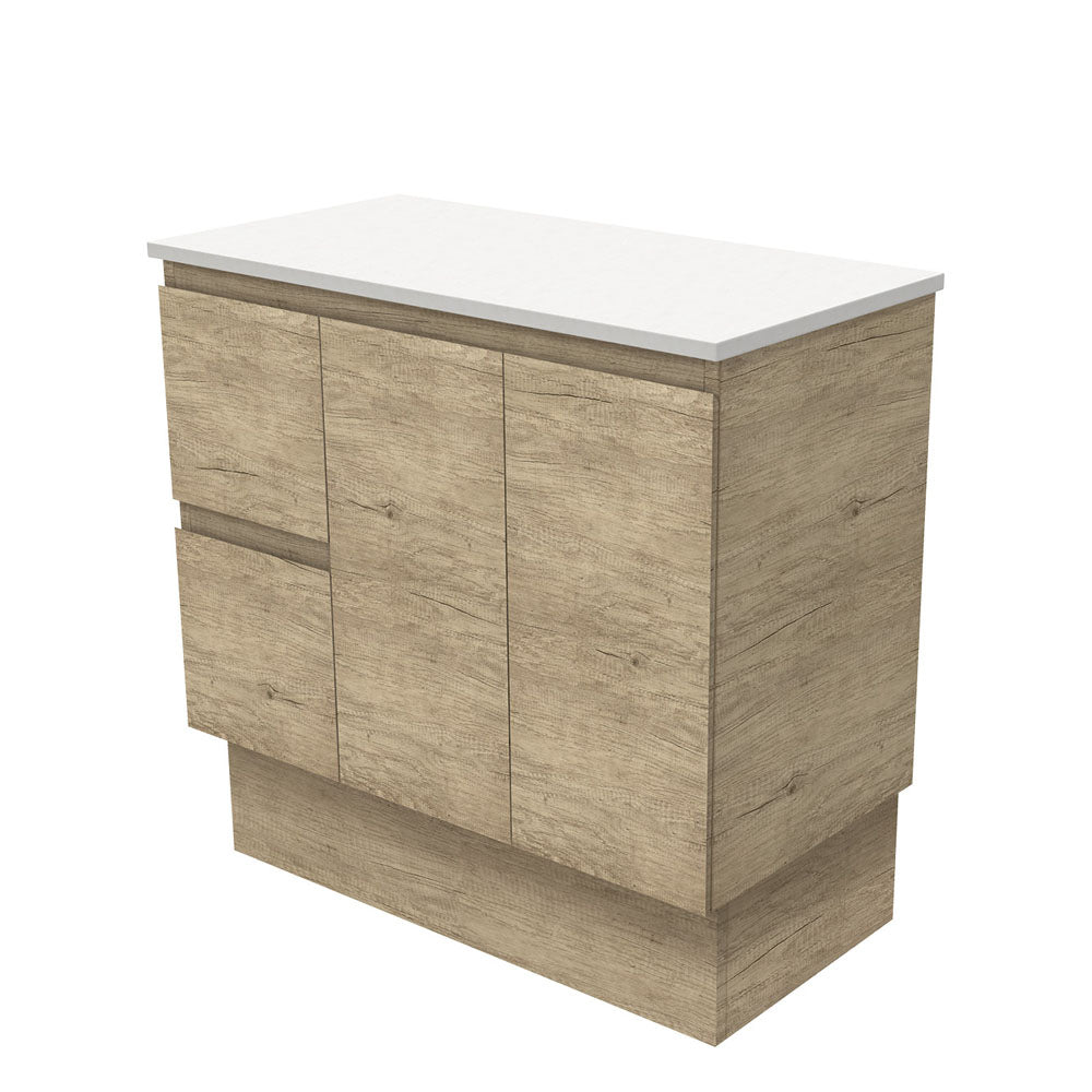 Edge Cabinet, with Drawers on Kickboard