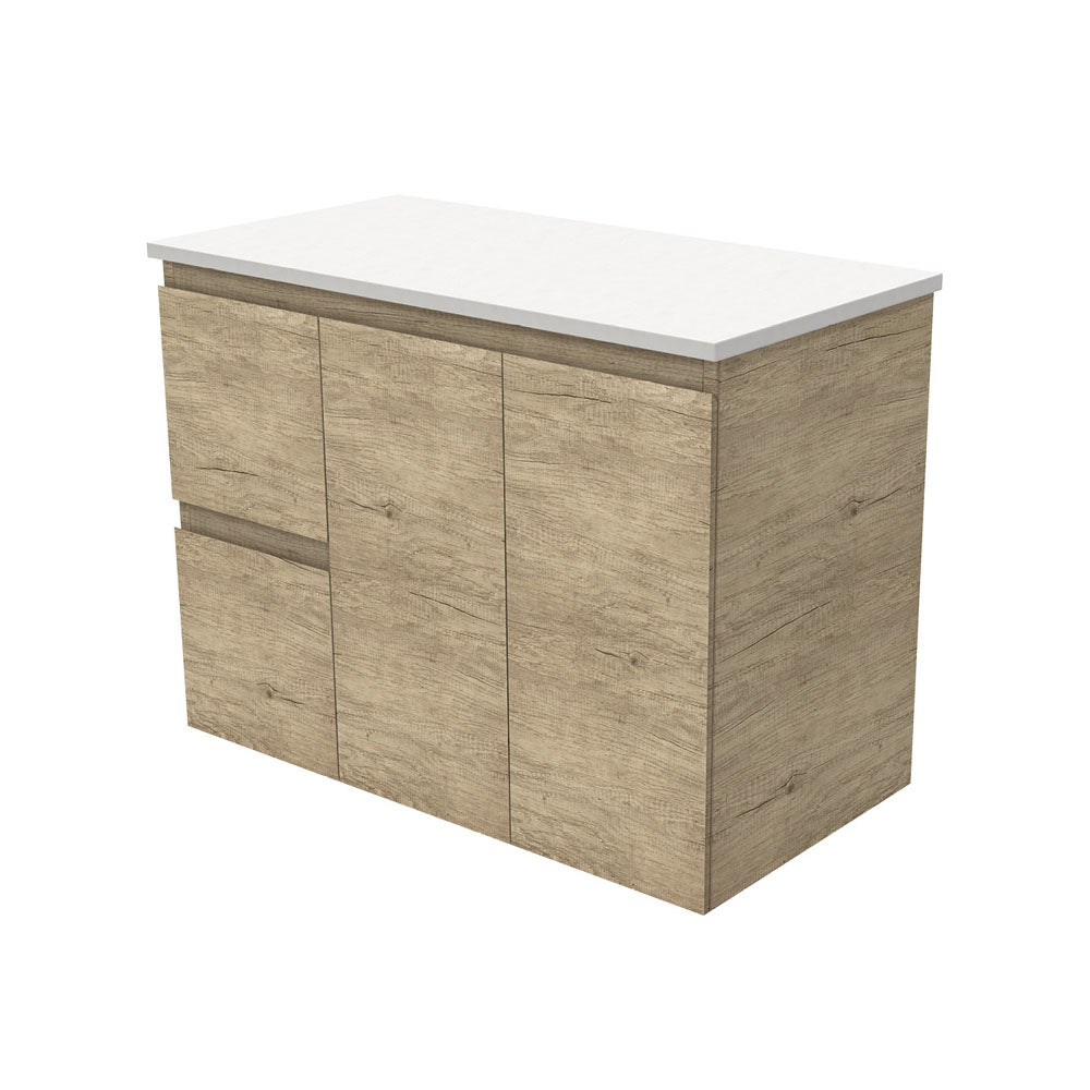 Edge Cabinet, with Drawers - Wall Hung