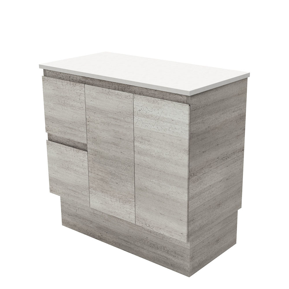 Edge Cabinet, with Drawers on Kickboard