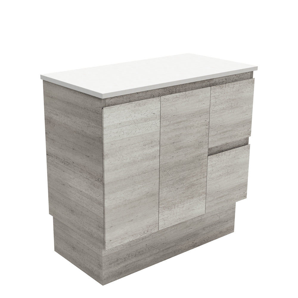Edge Cabinet, with Drawers on Kickboard