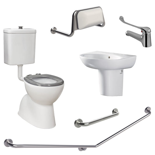 Accessible Toilet Care Kit 2 with 40° Rail