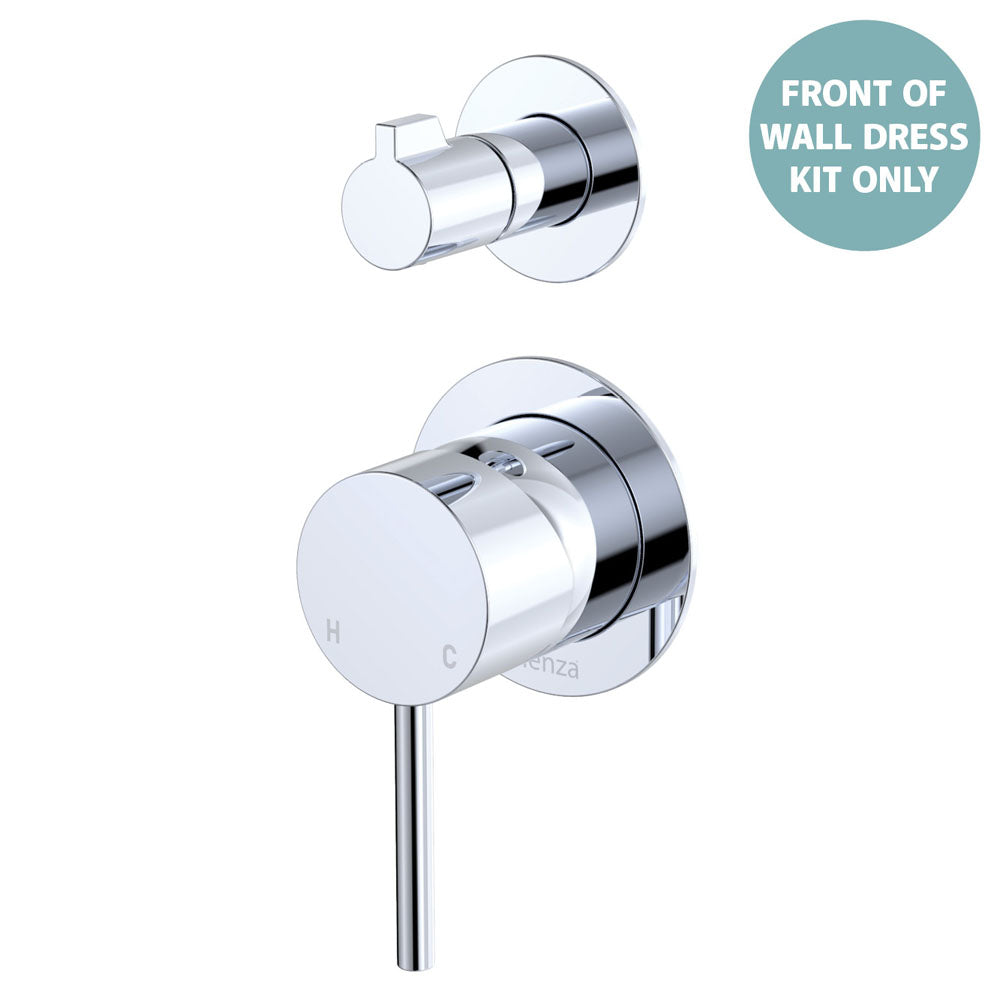 Kaya Wall Diverter Mixer Dress Kit, Small Round Plates