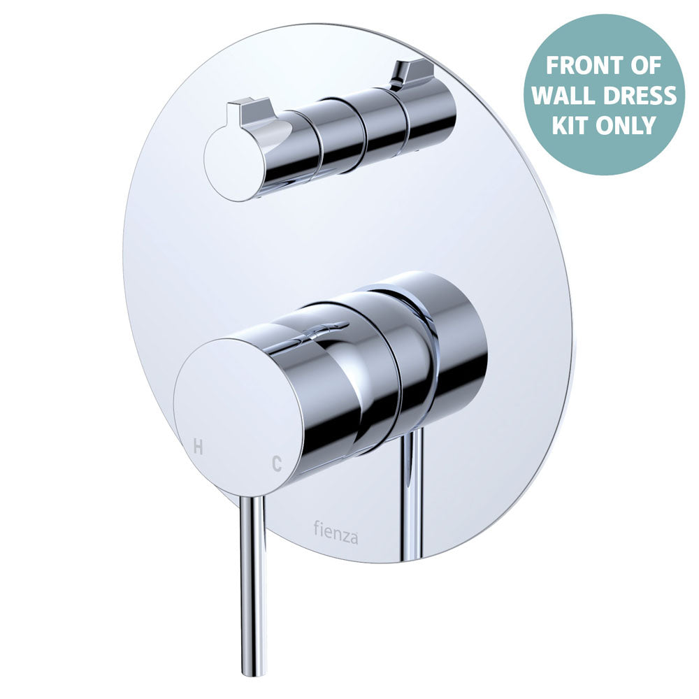 Kaya Wall Diverter Mixer Dress Kit, Large Round Plate