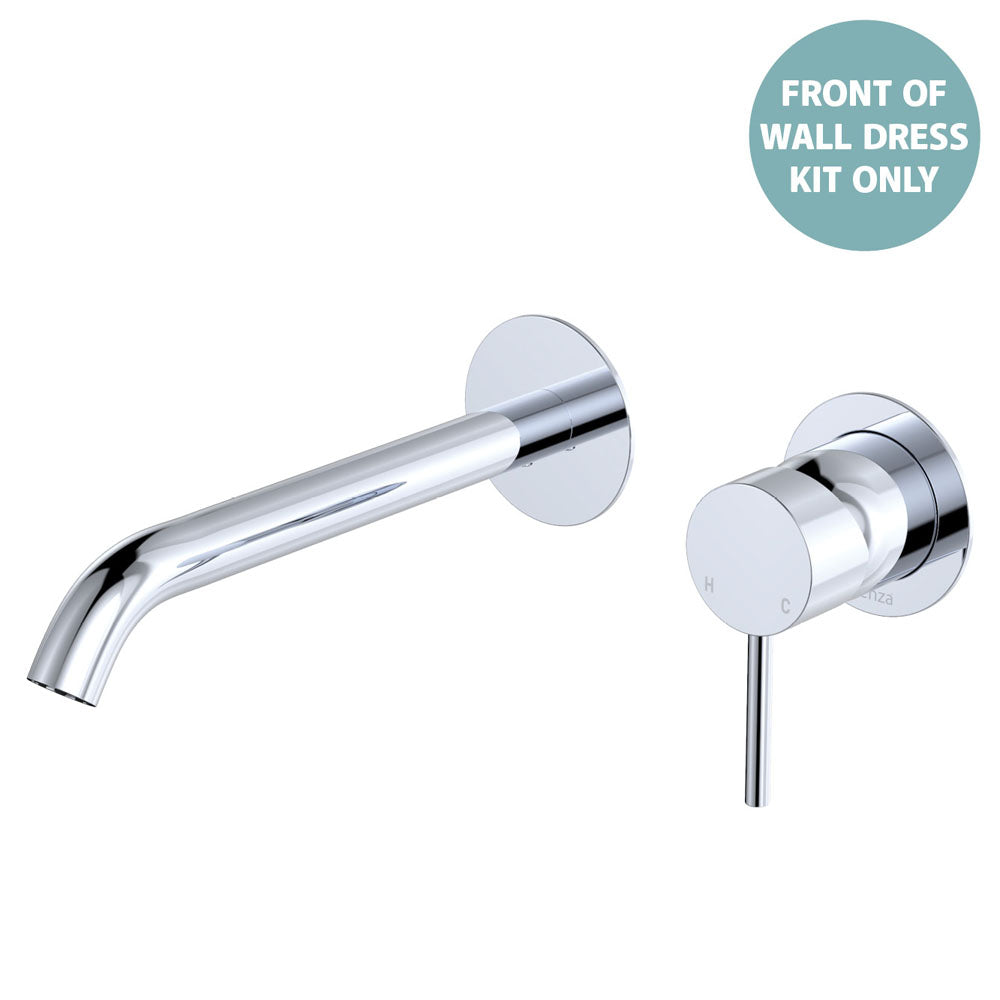 Kaya Basin/Bath Wall Mixer Dress Kit, Round Plates, 200mm Outlet