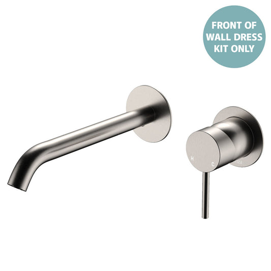 Kaya Basin/Bath Wall Mixer Dress Kit, Round Plates, 200mm Outlet