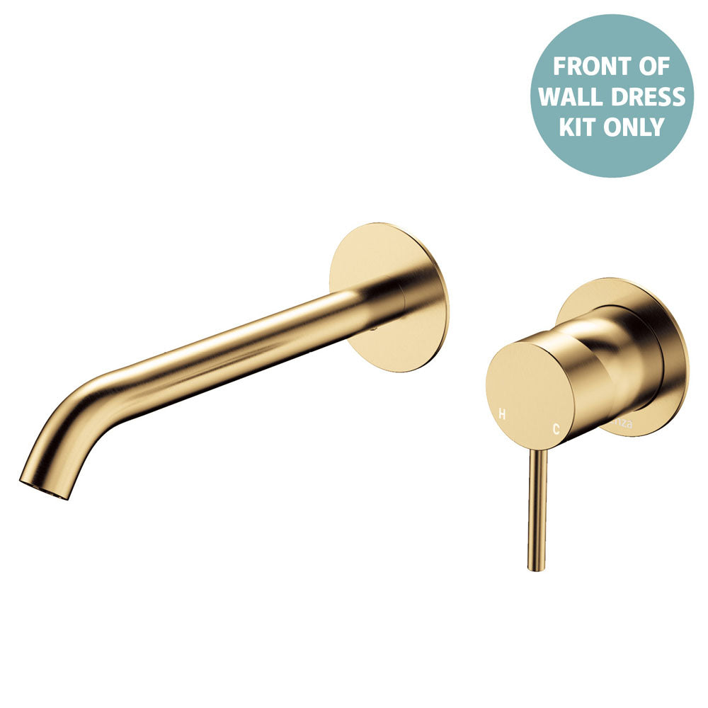 Kaya Basin/Bath Wall Mixer Dress Kit, Round Plates, 200mm Outlet