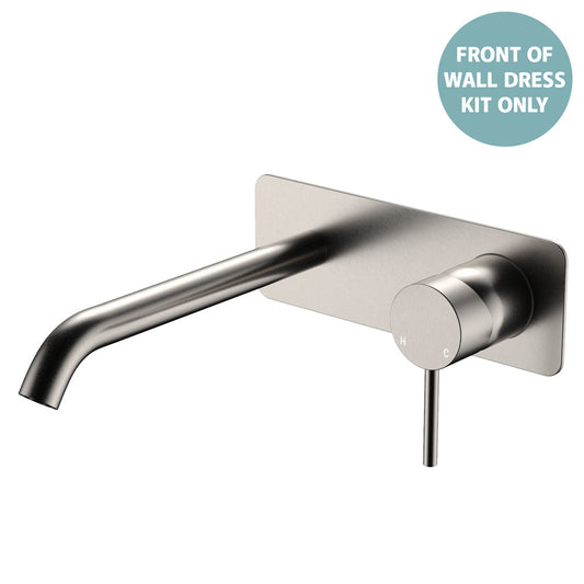 Kaya Basin/Bath Wall Mixer Dress Kit, Rectangular Plate, 200mm Outlet
